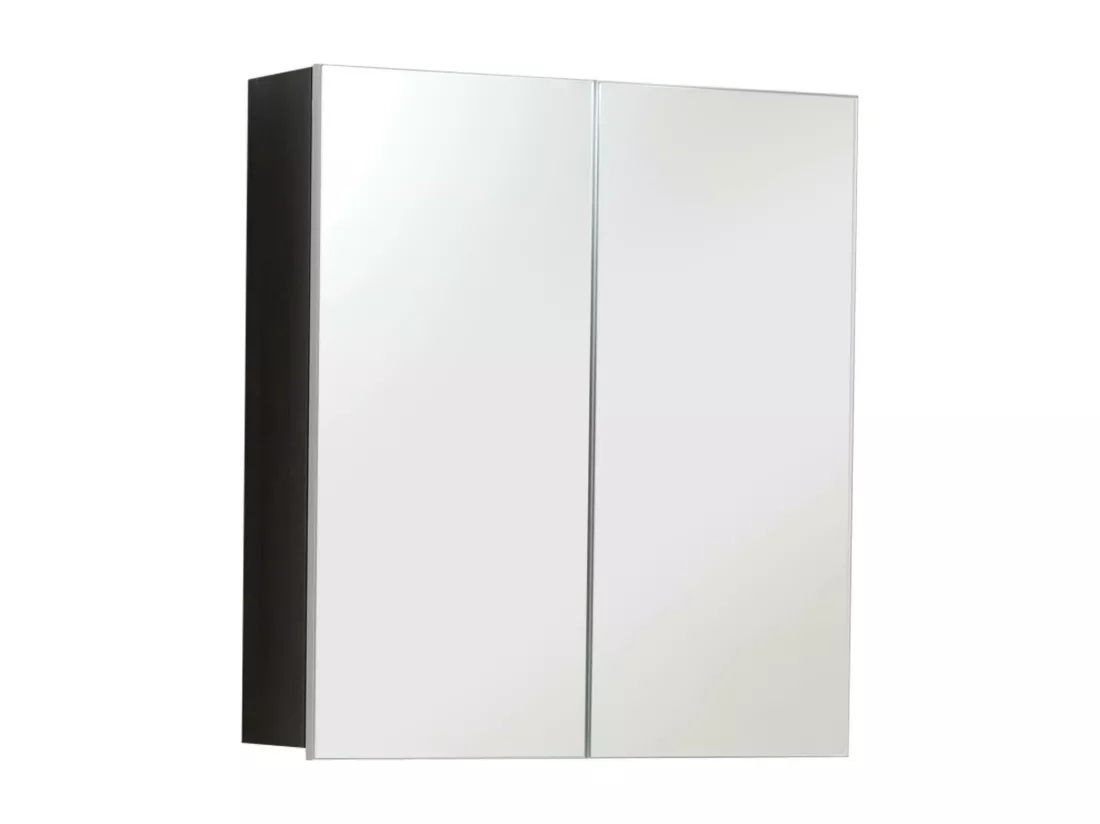 Meuble de salle bain en mélaminé - Armoire de toilette avec miroir. L- H - P : 60 - 67 - 18