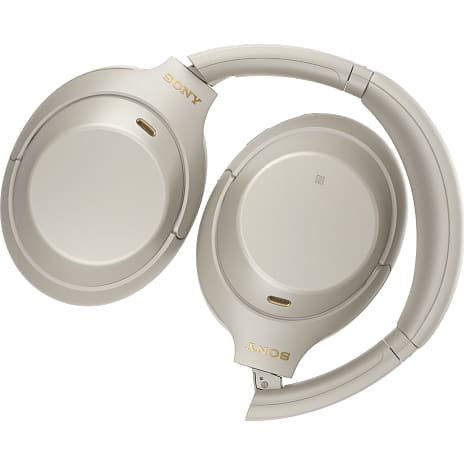 Sony WH-1000XM4 Premium trådløse støjreducerende hovedtelefoner - sølv