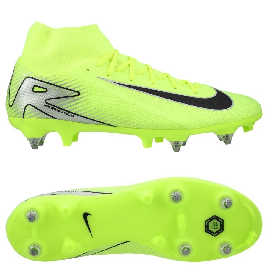 Nike Air Zoom Mercurial Superfly 10 Academy SG-PRO Anti-Clog Mad Voltage - Jaune Fluo/Noir