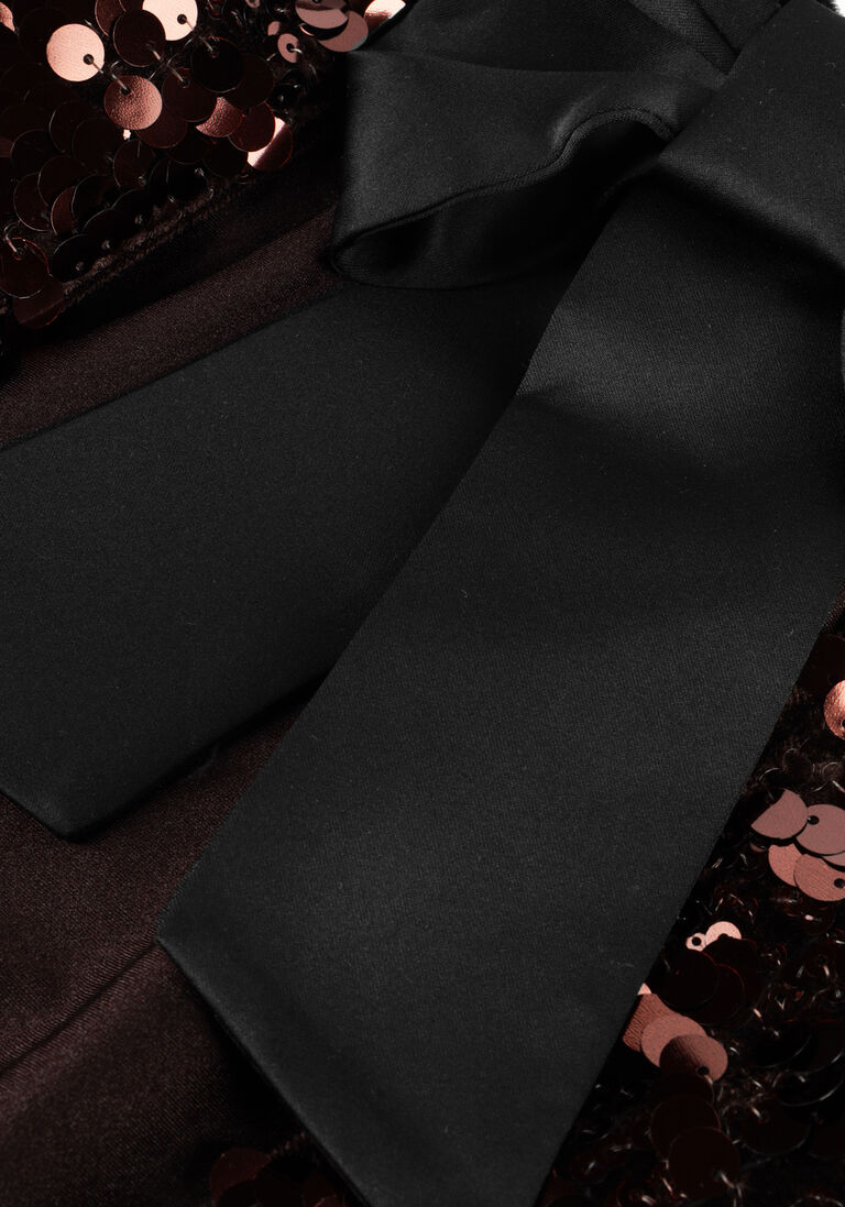 zwarte ganni top velvet sequins top