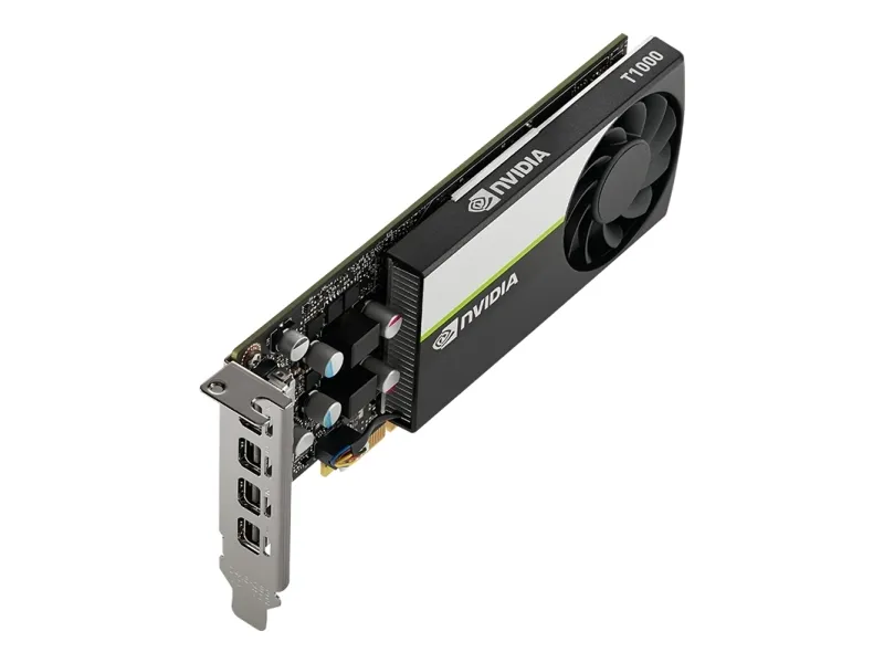 NVIDIA T1000 - grafikkort - 8 GB GDDR6 - PCIe 3.0 x16 lavprofil - 4 x Mini DisplayPort