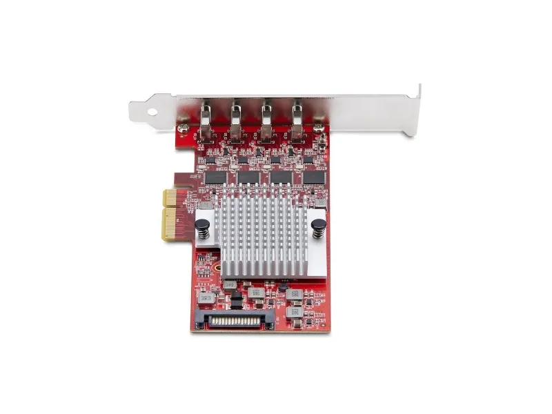 StarTech.com 4-Port USB Type-C PCIe Card, USB-C 10Gb, 4x Controllers, TAA - USB-adapter - PCIe 3.0 x4 - USB-C 3.2 Gen 2 x 4 - TAA-kompatibel