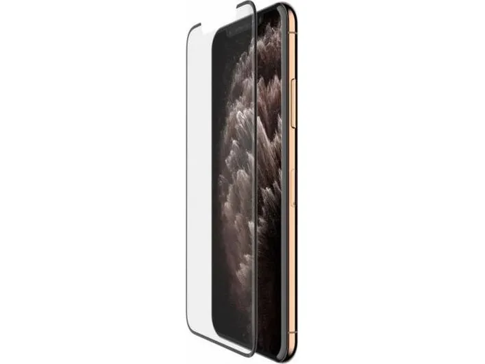 Belkin - Skærmbeskytter - InvisiGlass Ultracurve - Apple iPhone 11 Pro Max / XS Max - Rammefarve: Sort