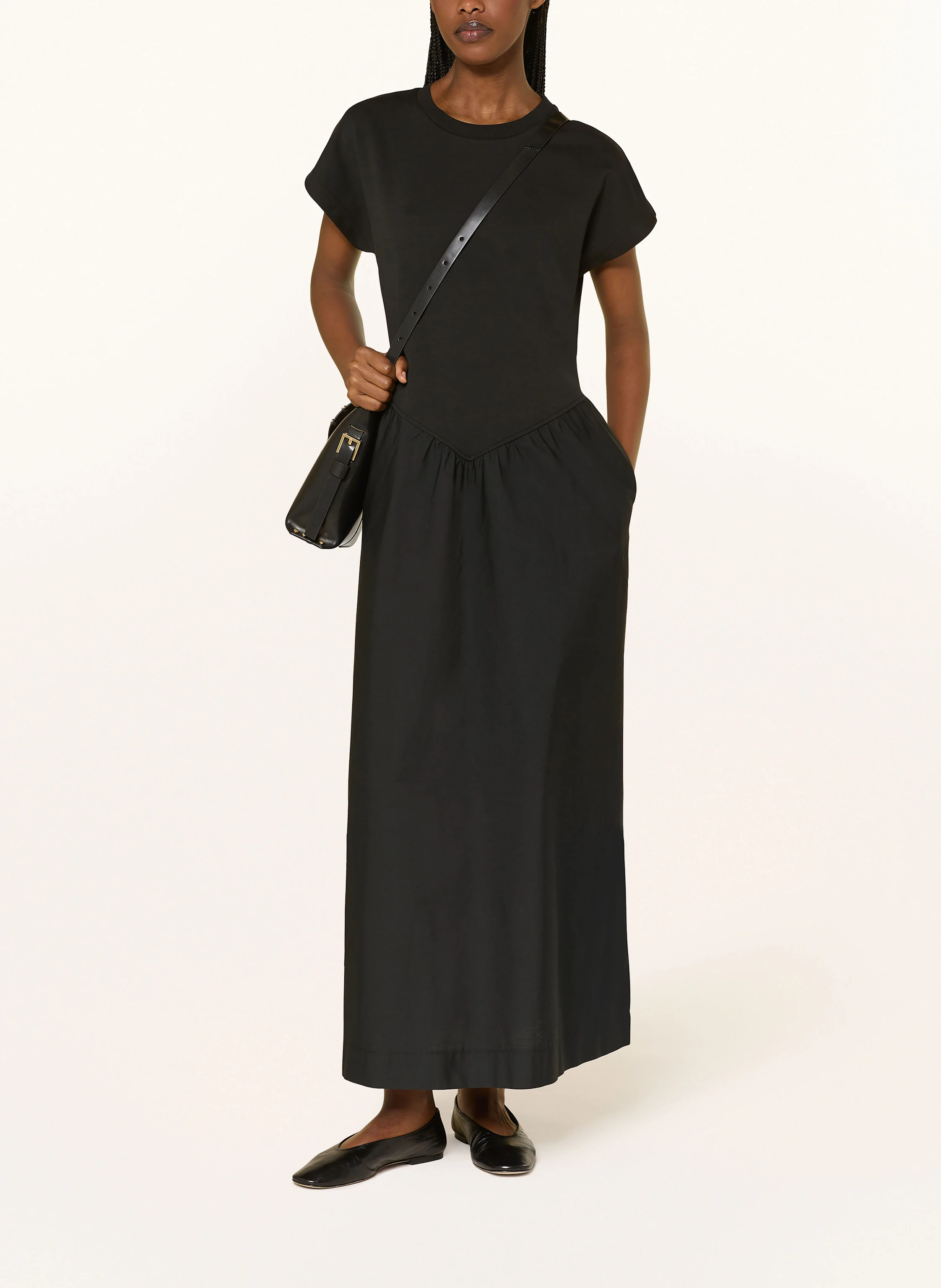 ALLSAINTS Kleid FRANKIE im Materialmix