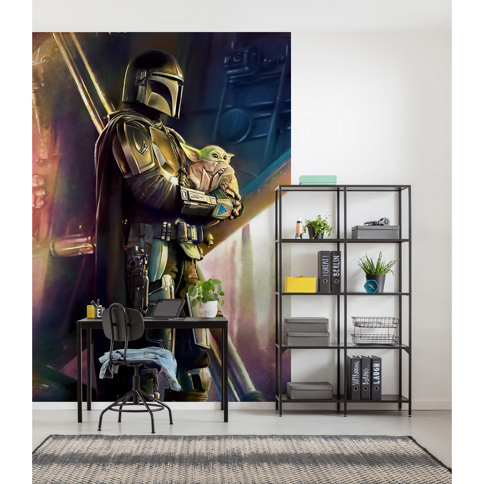 Vlies-Fototapete MANDALORIAN SAVIOR - 200x280 cm