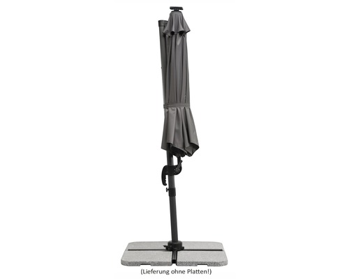 Schneider Rhodos Blacklight parasol Ø 300 cm antraciet