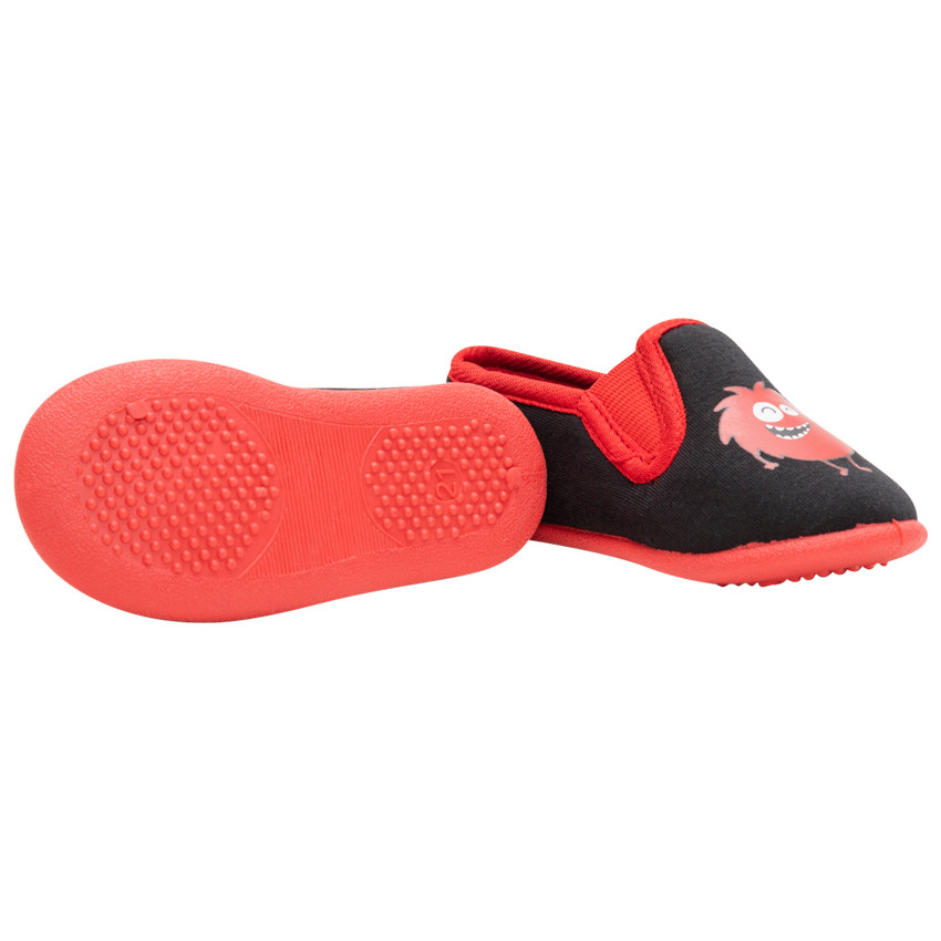 Chaussons bas en jersey avec monstre printé