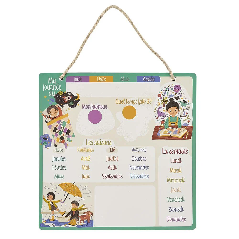 Mon calendrier éducatif magnétique 68 pièces