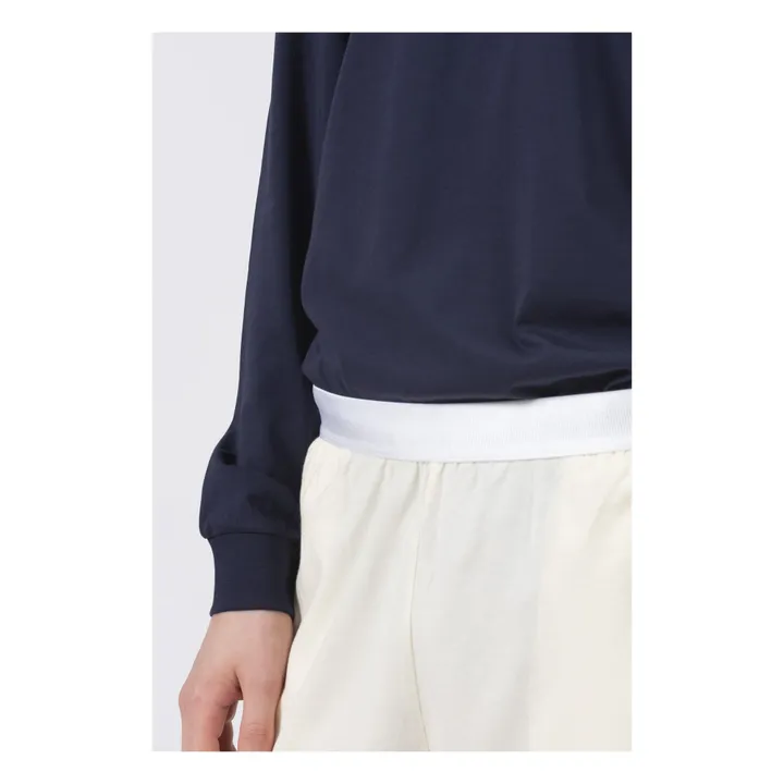 Talc T-shirt Manches Longues Sagace | Bleu marine