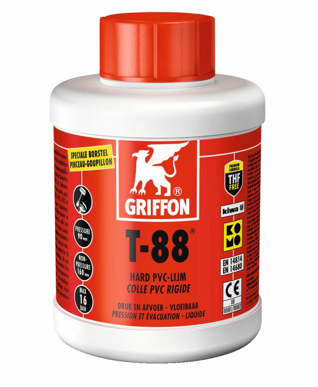 Griffon T-88 PVC-Lijm met kwast - 1L