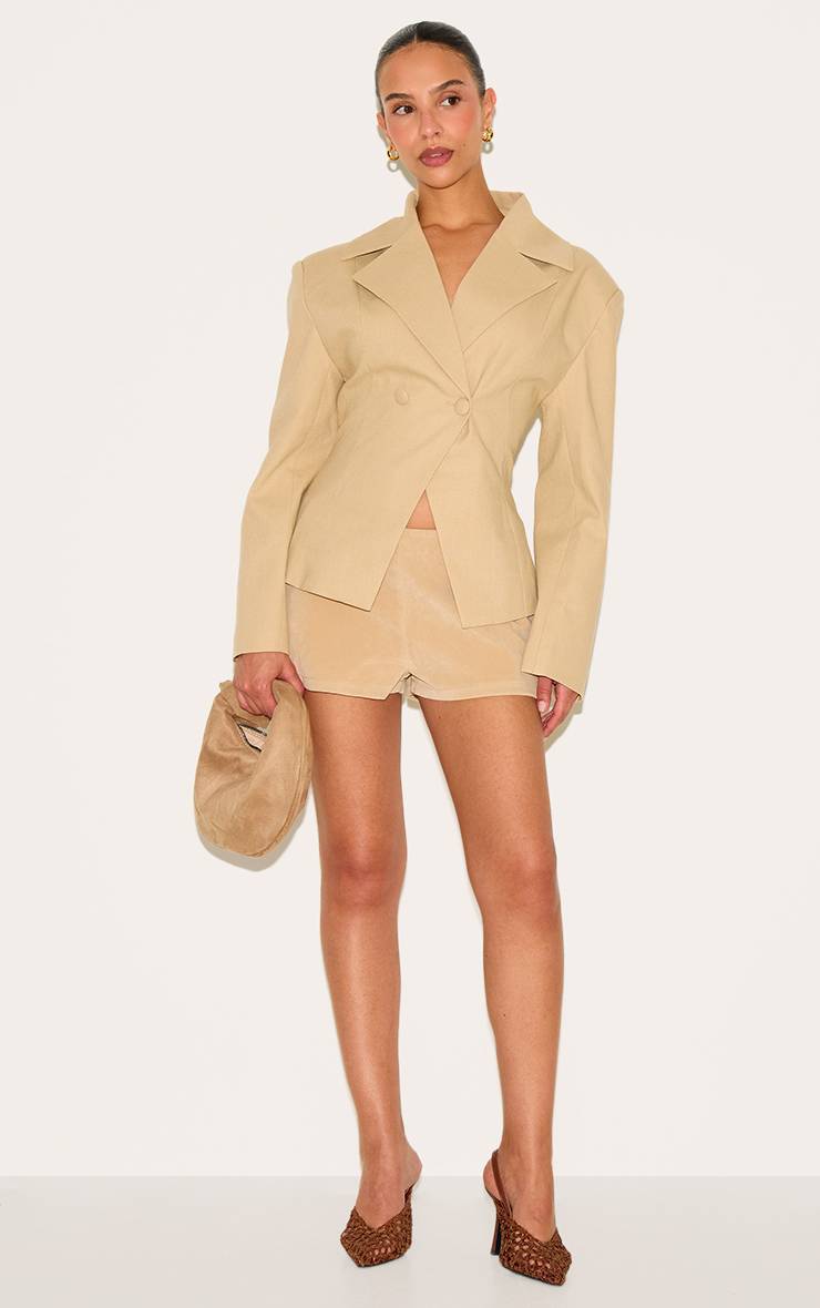Latte Blazer Ajusté Petite
