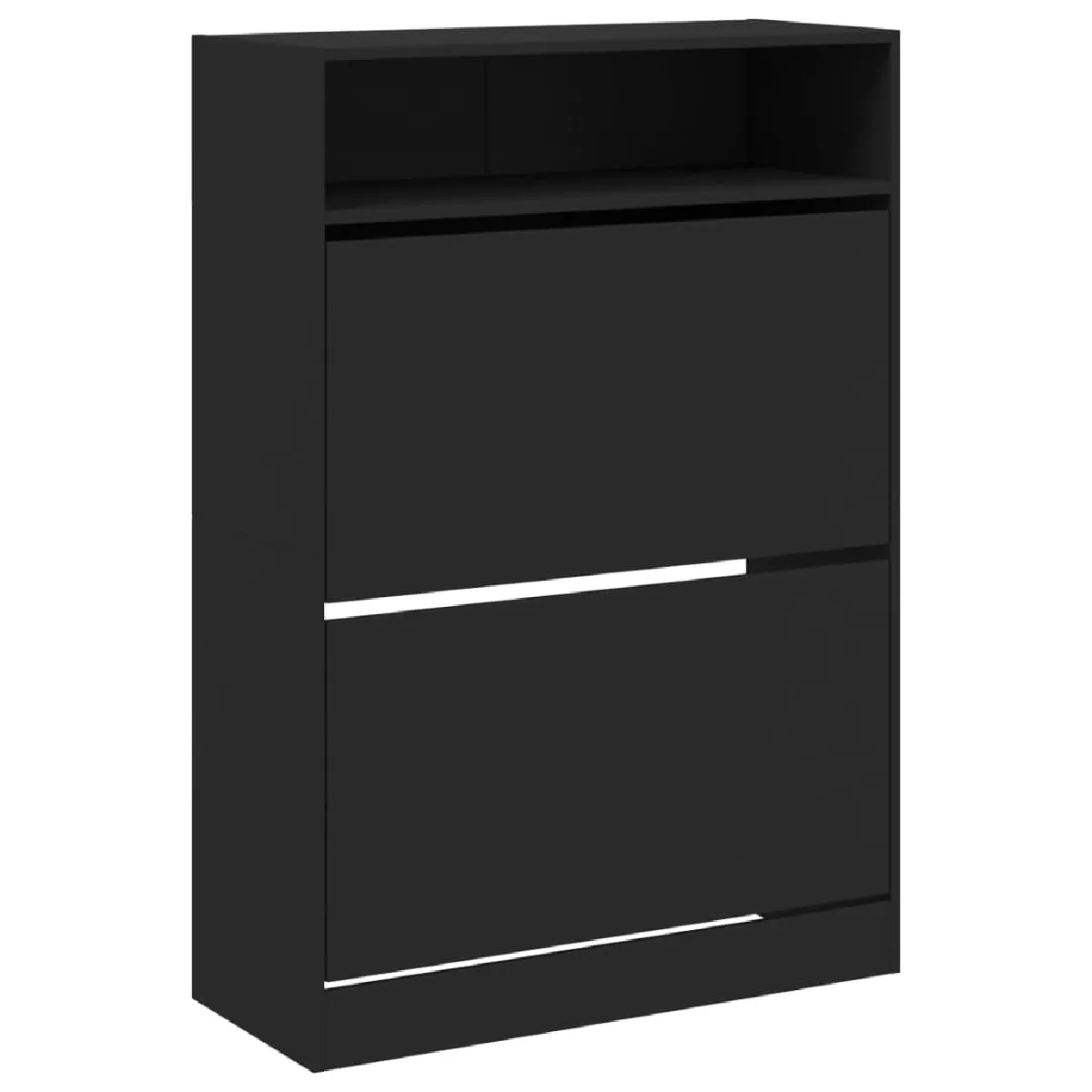 vidaXL Armoire à chaussures - Noir