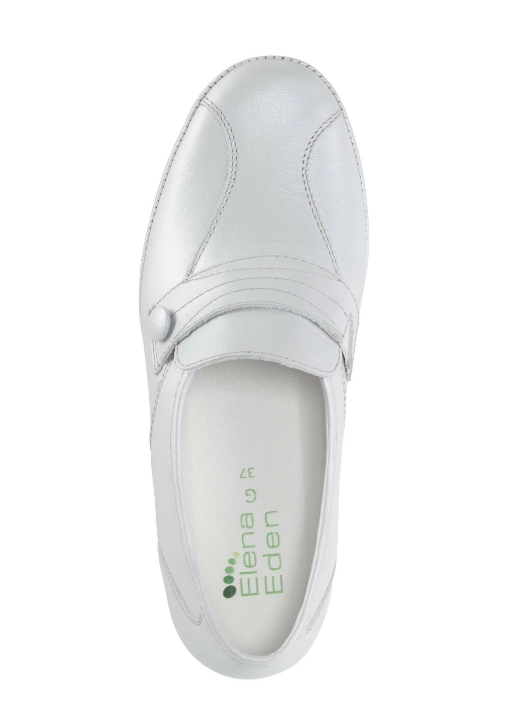 ELENA EDEN Slipper mit Zier-Knopf und Elastikeinsatz
