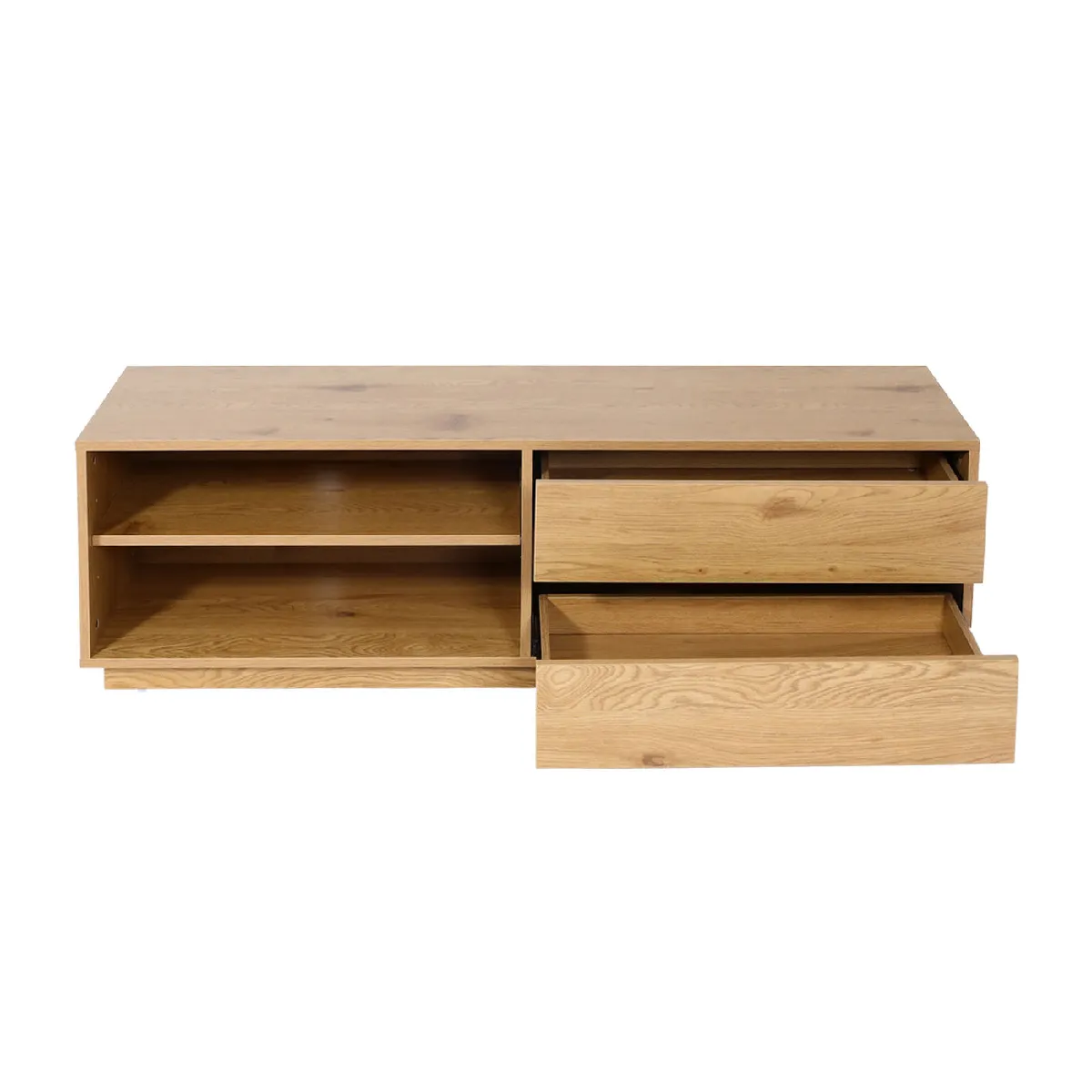 decoshop26 Meuble TV - Aspect Chêne