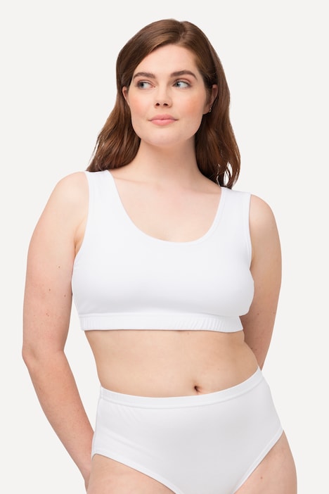 Bustier, breite Träger, Biobaumwolle