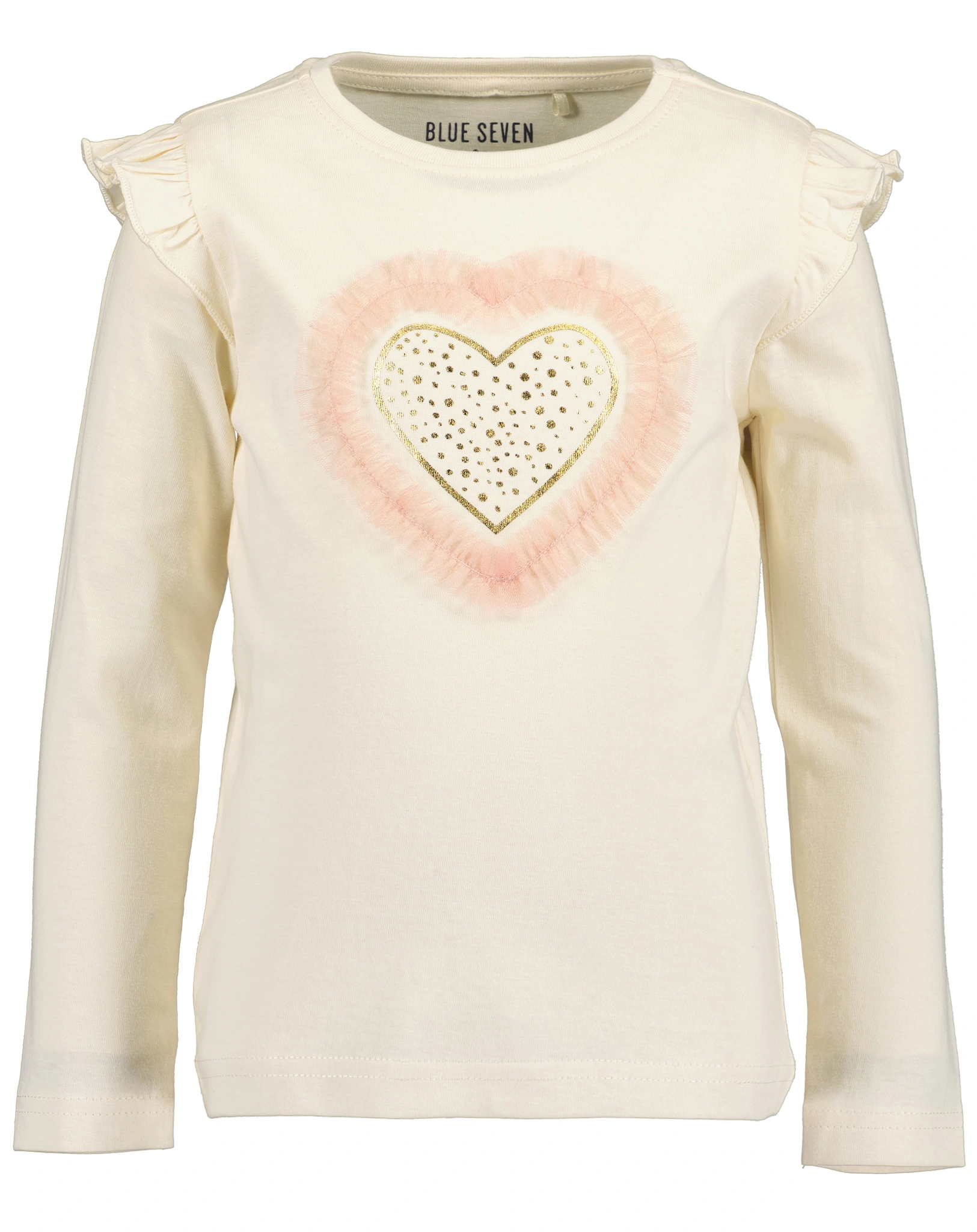 Langarmshirt GOLDEN HEART in offwhite