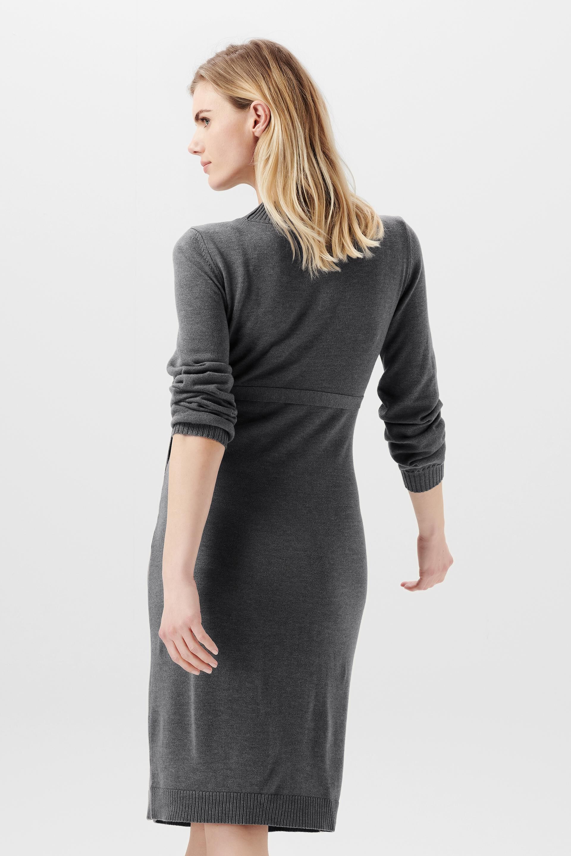 Robe midi en maille dotée d’une ceinture amovible