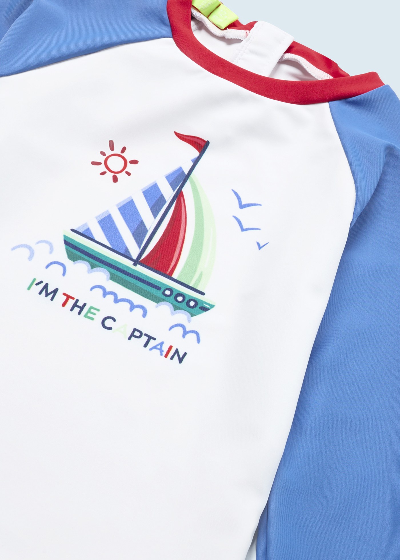 Camiseta de manga comprida com proteção solar para bebês