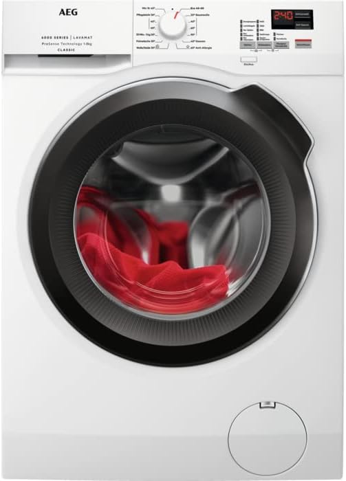 AEG 6000 ProSense® / 8 kg Weiße Waschmaschine Frontlader Vollautomatisch Effizient