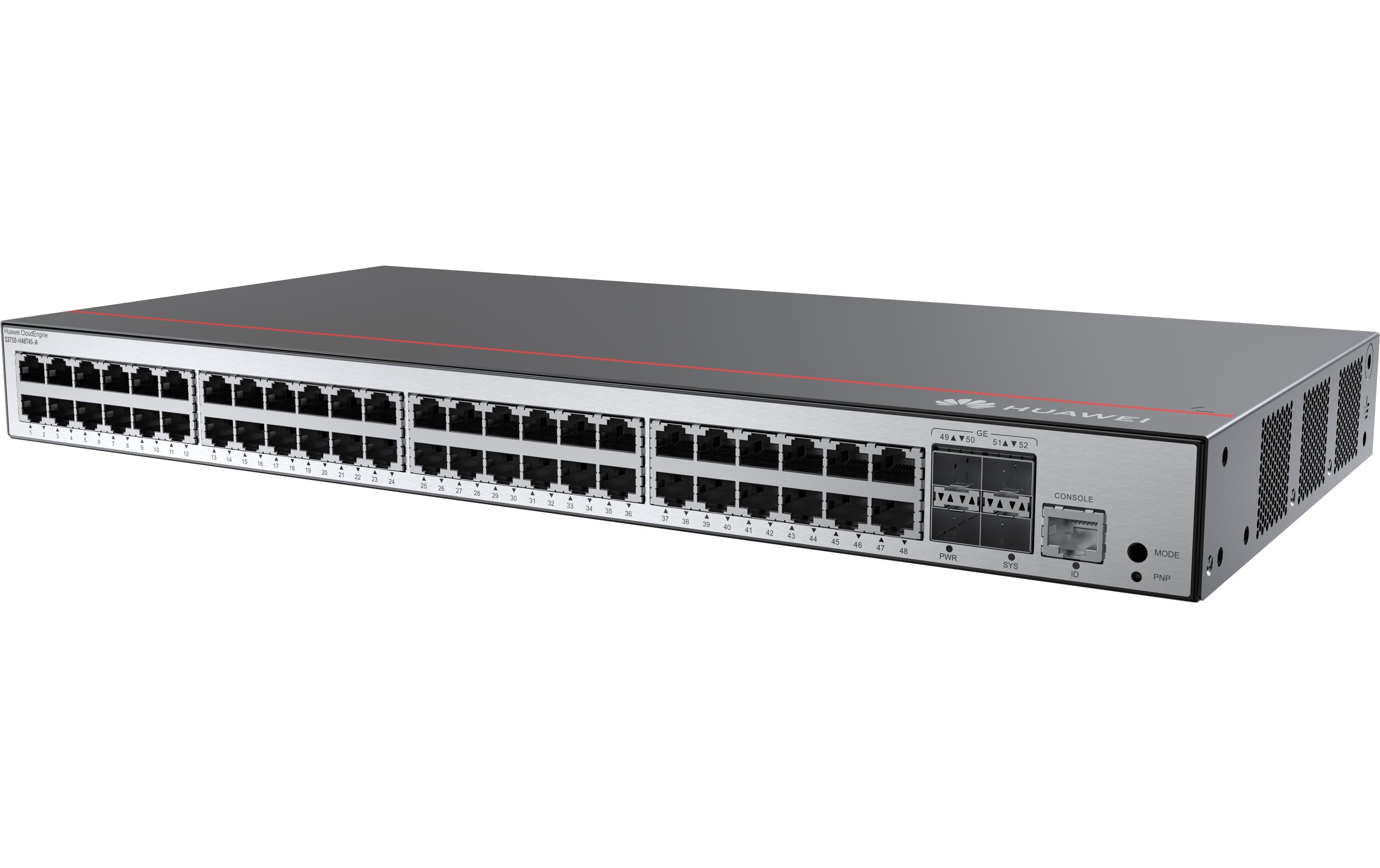 Switch CloudEngine S3710-H48T4S-A 52 PortS3710-H Series Gigabit-Switching-Lösung für optimale Netzwerkleistung und Sicherheit
