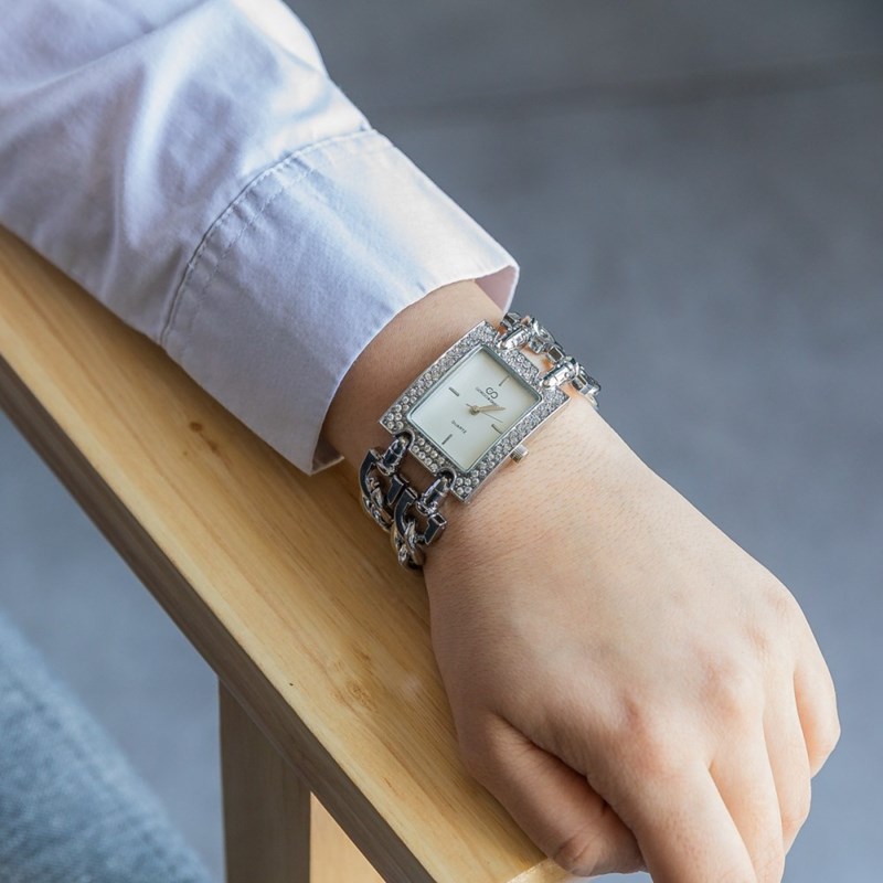 Coffret avec Montre Femme Acier Strass GIORGIO
