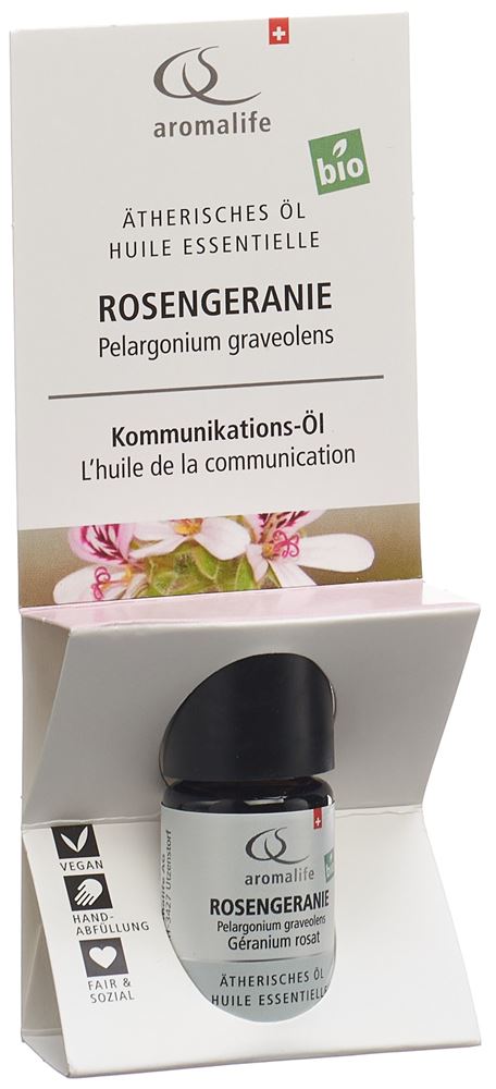 Aromalife TOP Rosengeranie<br>5 ml, Flasche, Ätherisches Öl, BIO