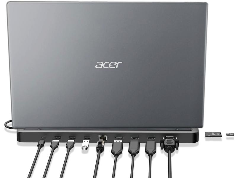 Acer Dockingstation USB-C 13-in-1 Triple Display Dock USB-C-Dock mit vielen Anschlussmöglichkeiten