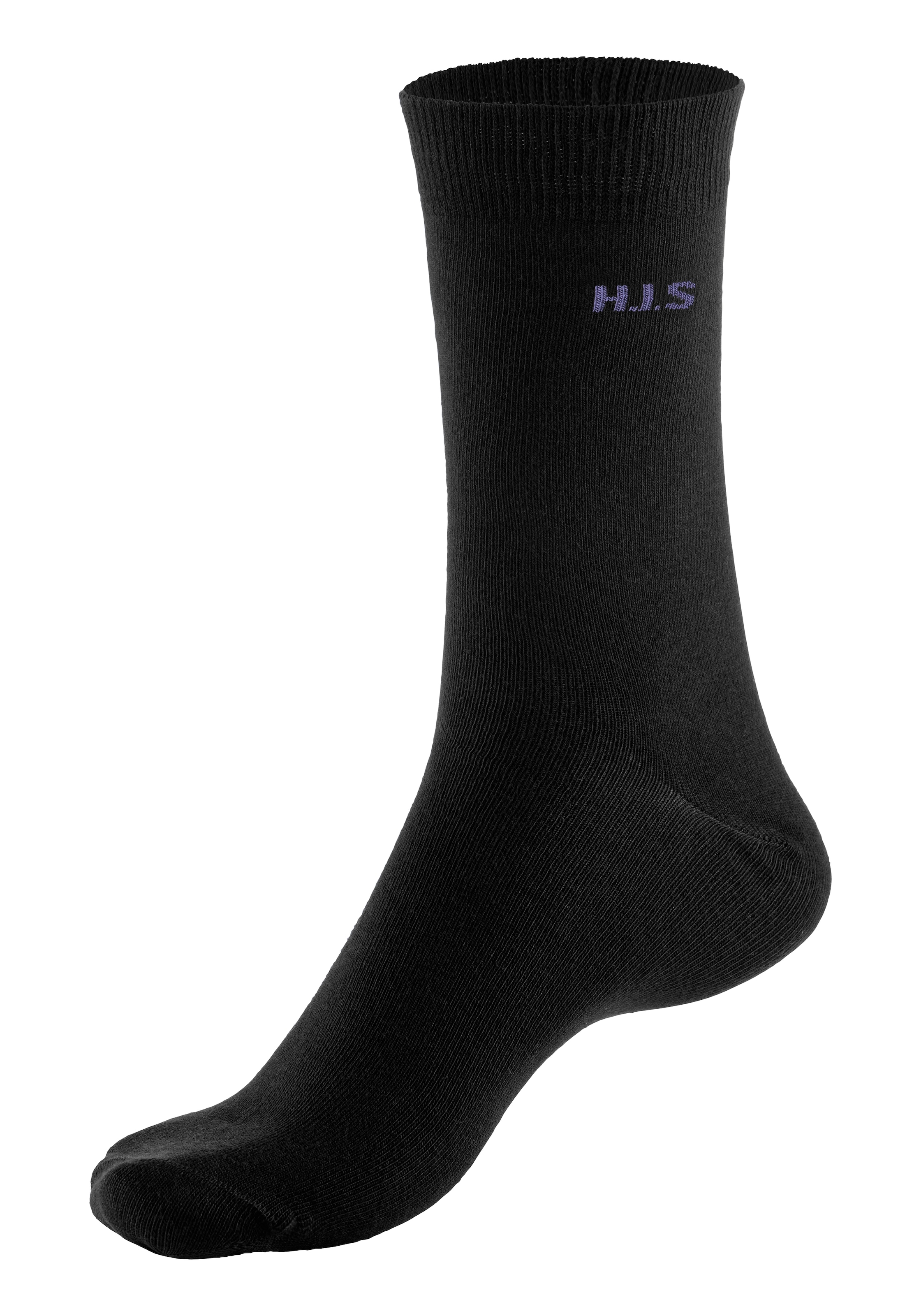 H.I.S Socken Packung, 10 Stk. tlg. mit farbigem Innenbund