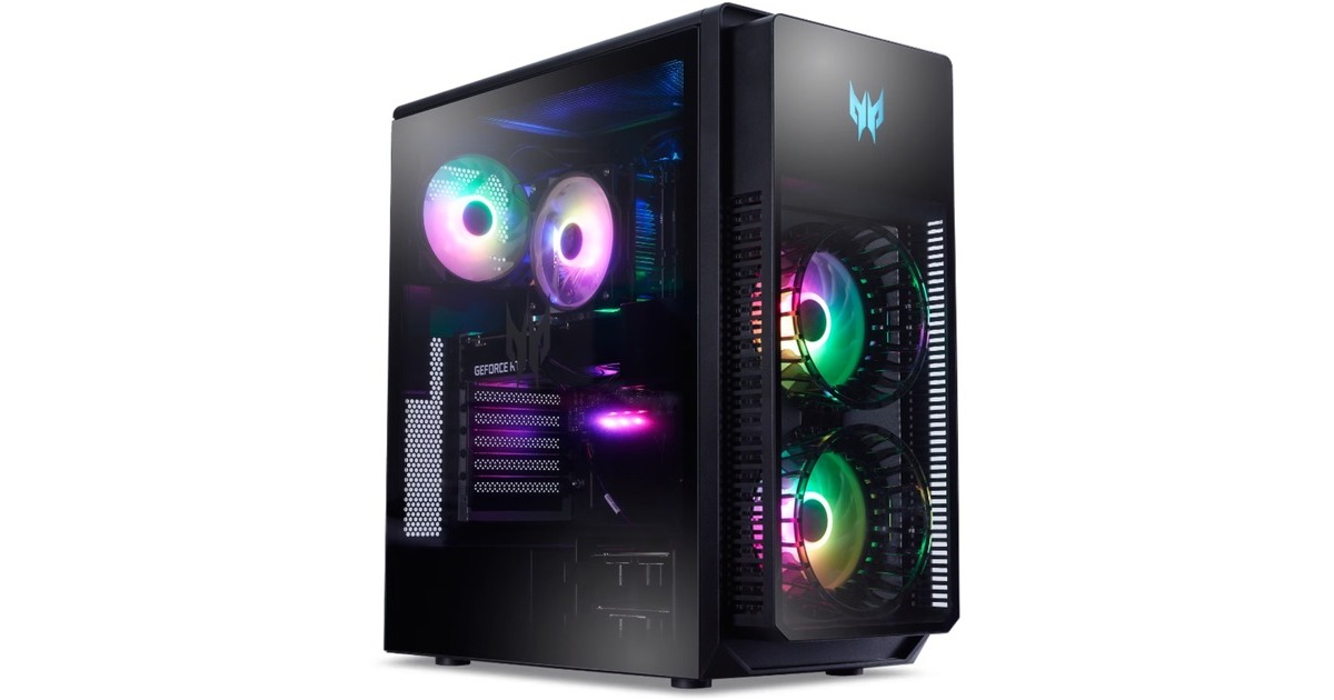 AcerPredator Orion 5000 655 I724362GS gaming pc  (Zwart | i7-14700F | RTX 4080 Super | 32 GB | 1 TB SSD, Tweedekans)