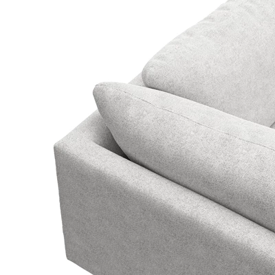 Bjorn venstrevendt sofa med pufafslutning