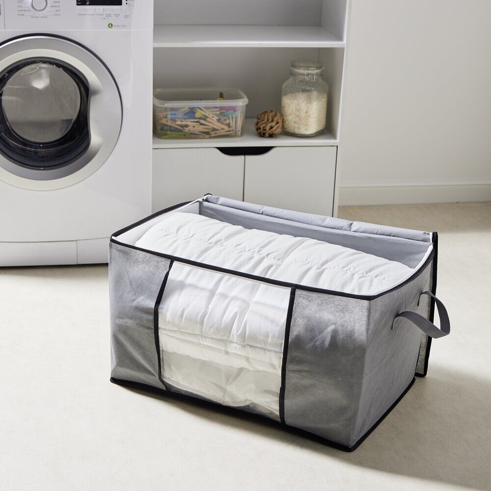 Sac de rangement avec poignées et fermeture à glissière 59x40x35cm