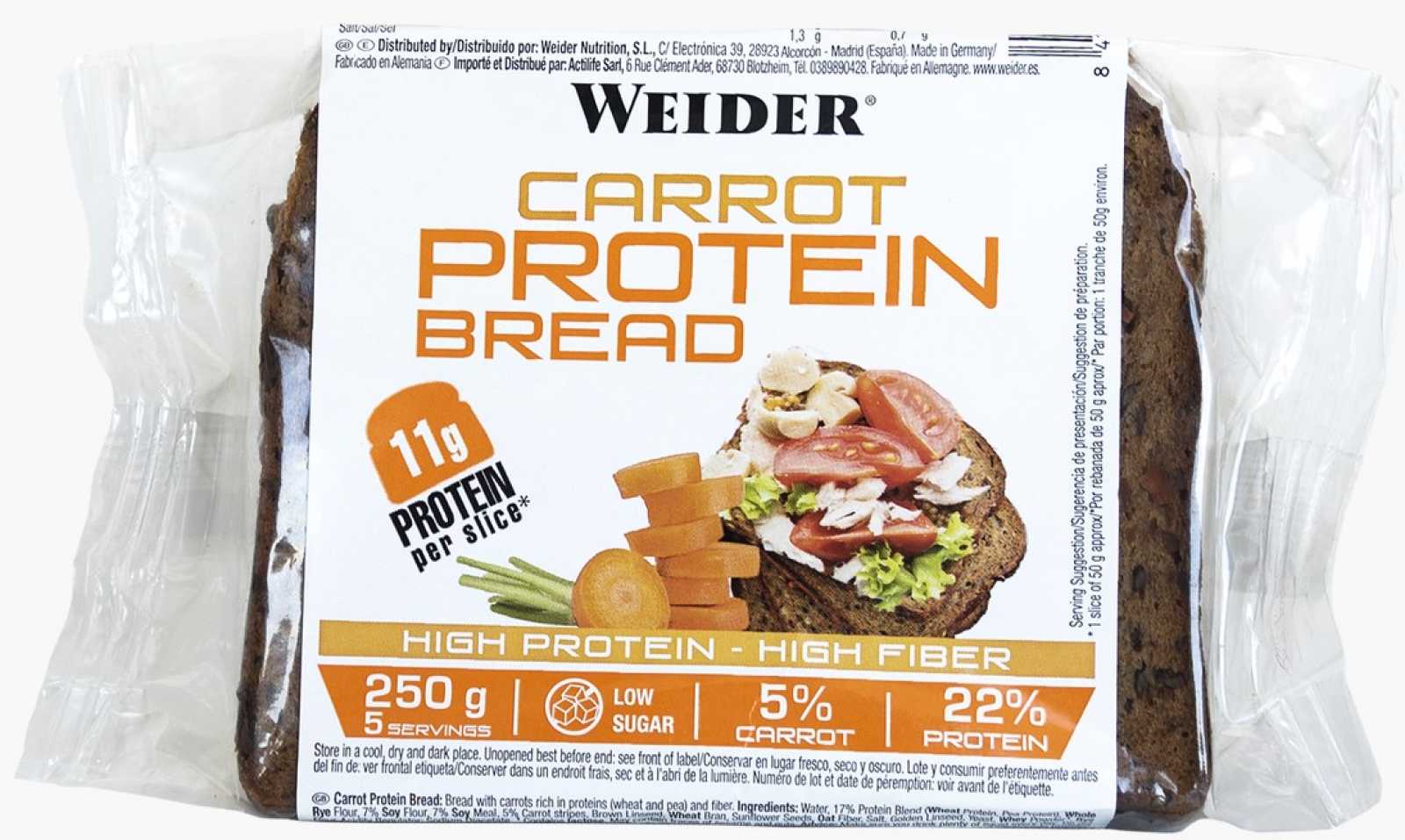 Pão proteico Weider 250g