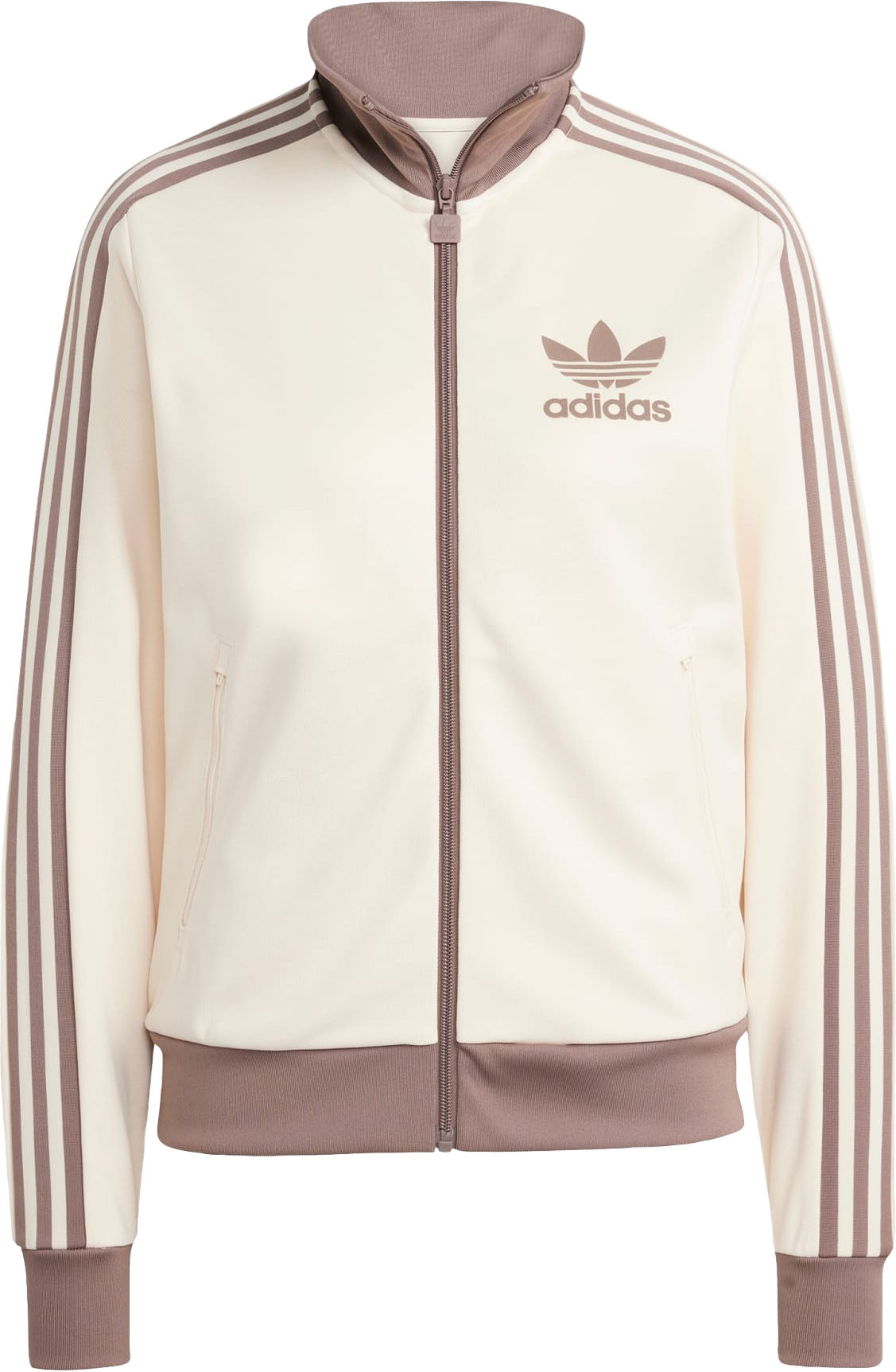 Beckenbauer Track Top Dame Wonder White/Trace Brown