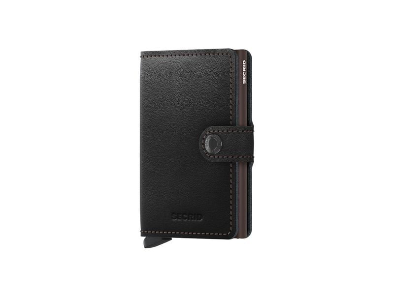 SECRID Portemonnaie Miniwallet Braun/Schwarz Geldbörse mit RFID-Schutz