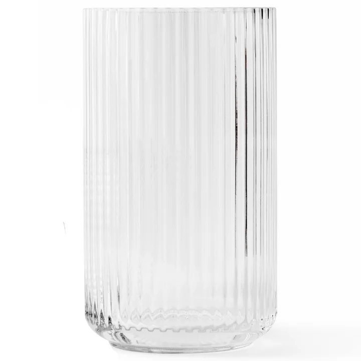 Lyngby Porcelæn - Glasvase, H 38 cm, transparent