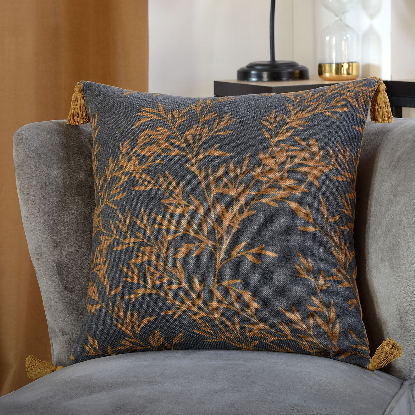 Stof Coussin Goldy ardoise - 40x40 cm