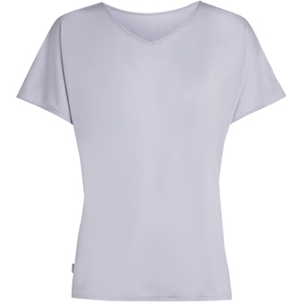 Icebreaker Drayden Reversible Top T-Shirt Grey Quartz Damen