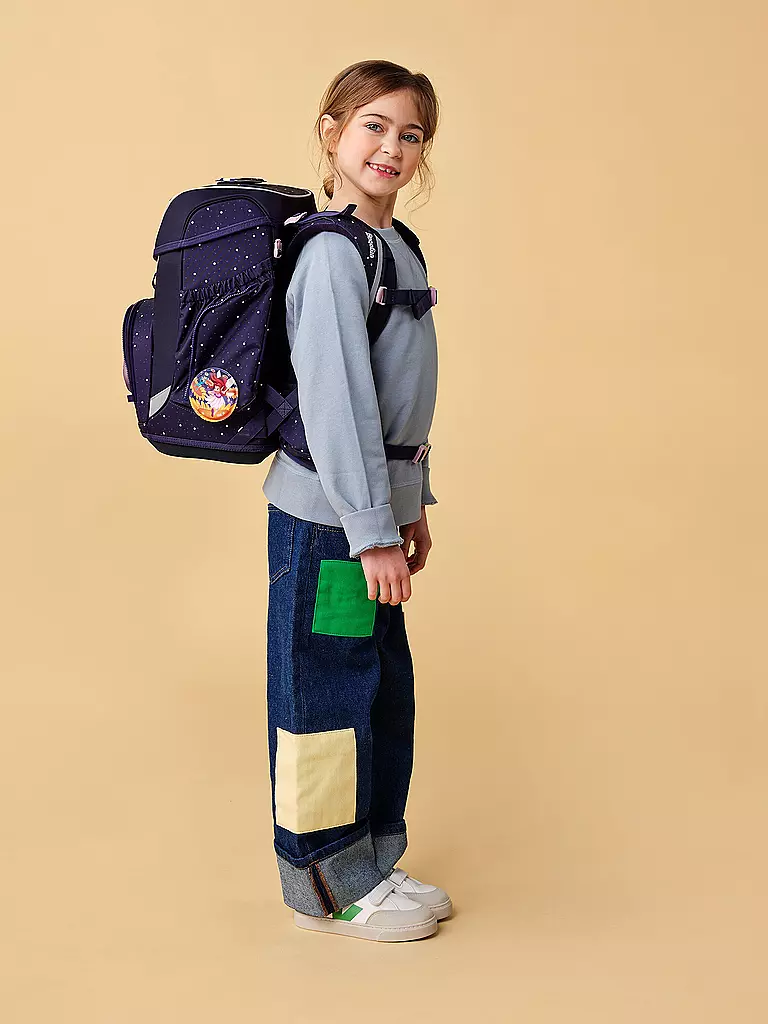 ERGOBAG Schultasche Set 5tlg AmBärzonas CUBO Neo  dunkelblau
