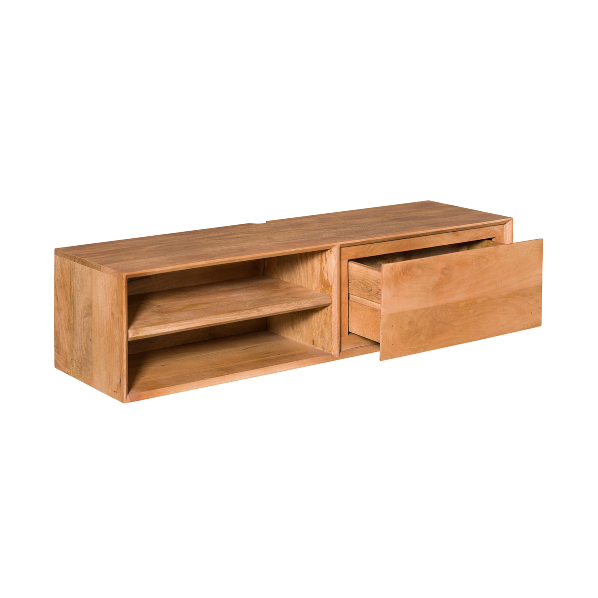 Zwevend Tv-meubel Ambi naturel 120 cm
