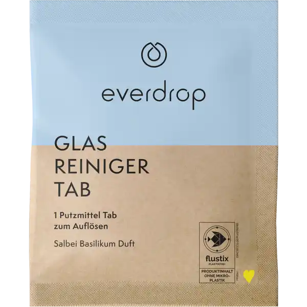 Putzmittel Tab Glas