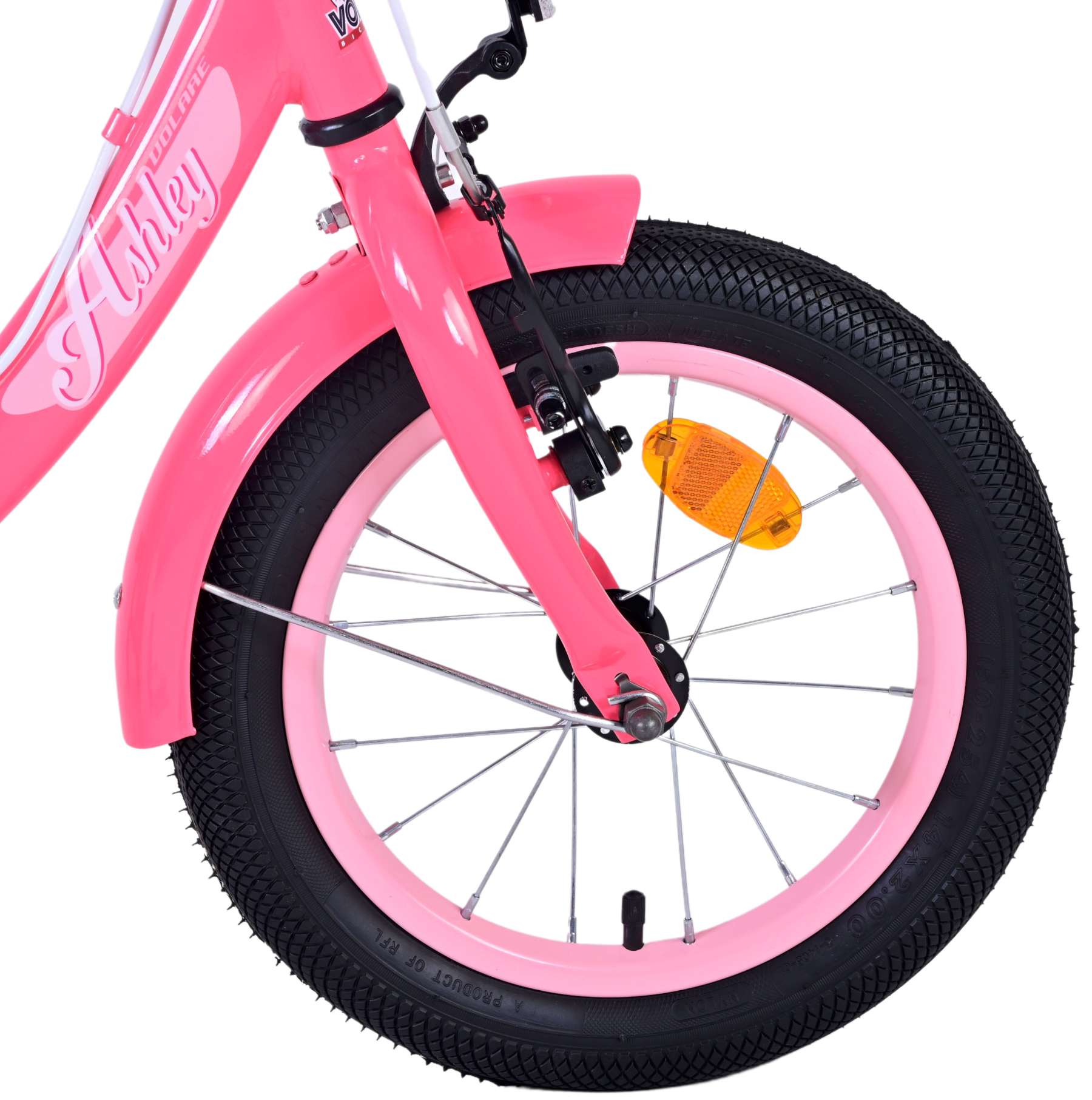 TPFSports Ashley Kinderfahrrad - Mädchen - 14 Zoll - Rücktritt + Handbremse - Weiß