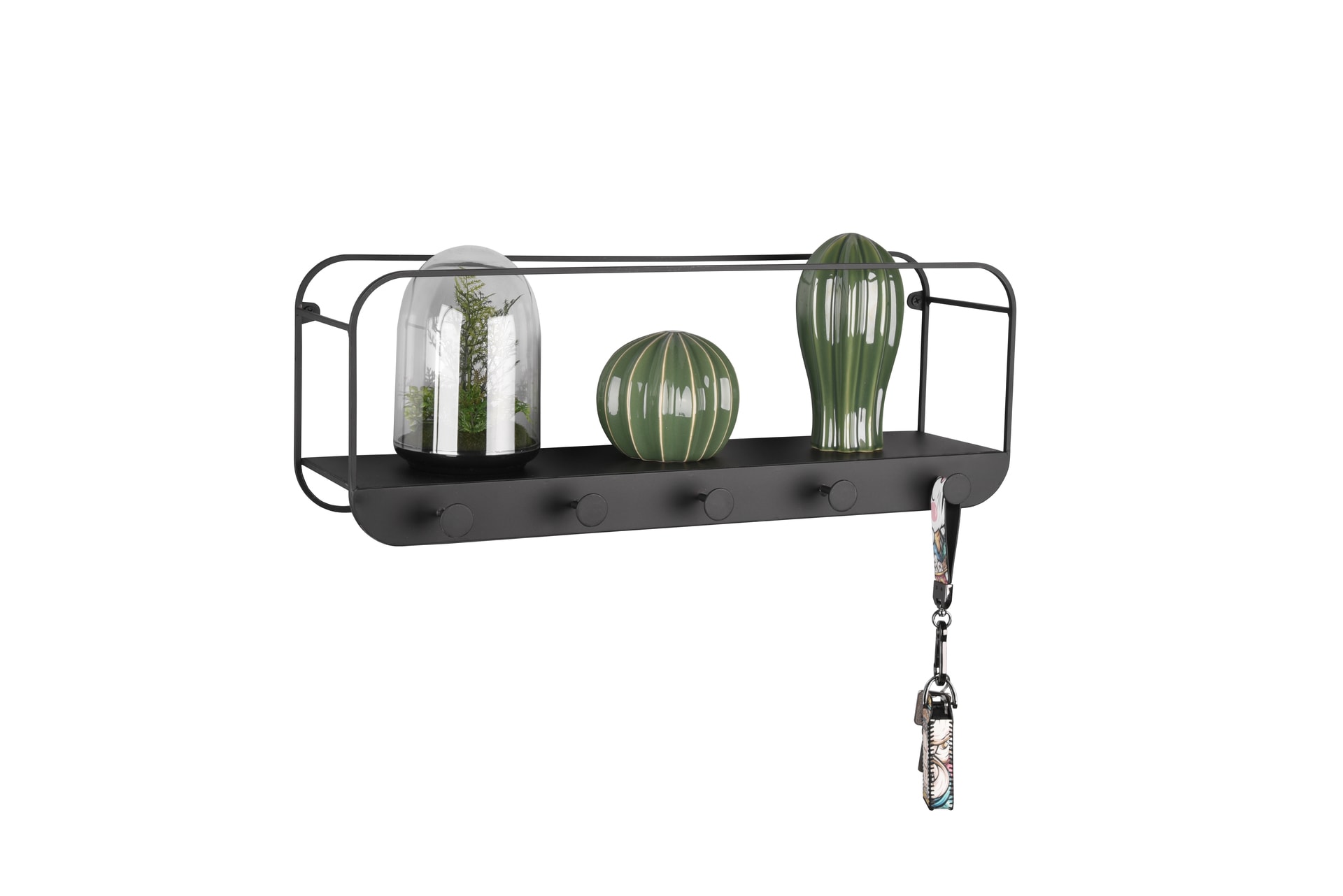 Wandregal LIANDRA 50x18 cm schwarz