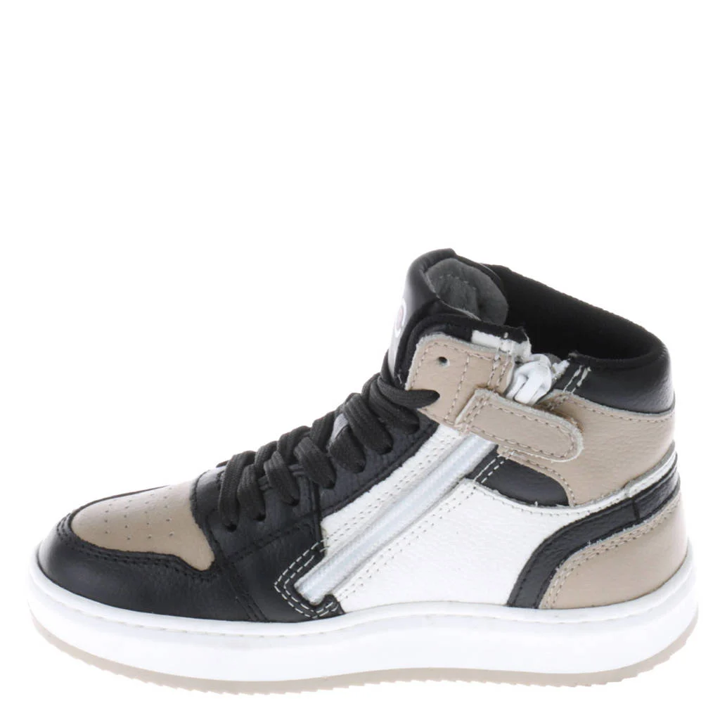 Red Code leren sneakers taupe multi