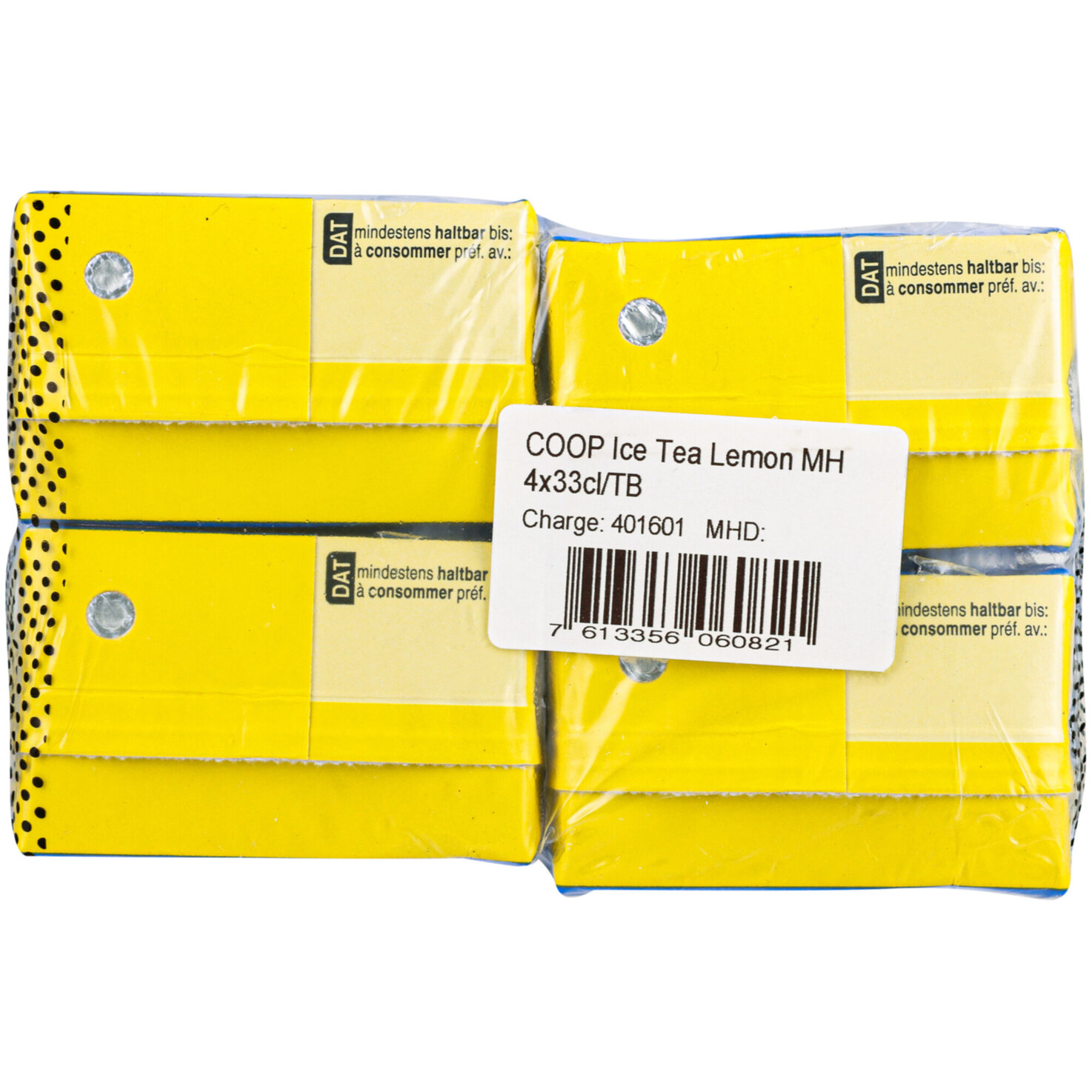 Fairtrade Ice Tea Lemon 4x33cl -132cl
