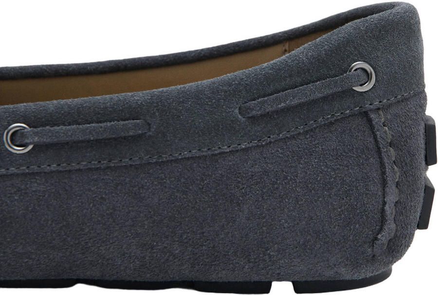 Mango Man suede mocassins grijs