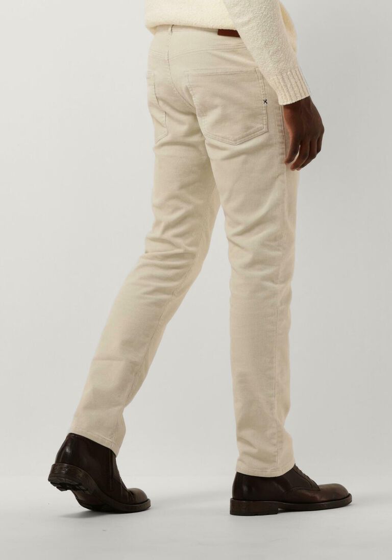 SCOTCH & SODA gebroken wit scotch & soda pantalon regular slim ralston corduroy jeans in organic cotton