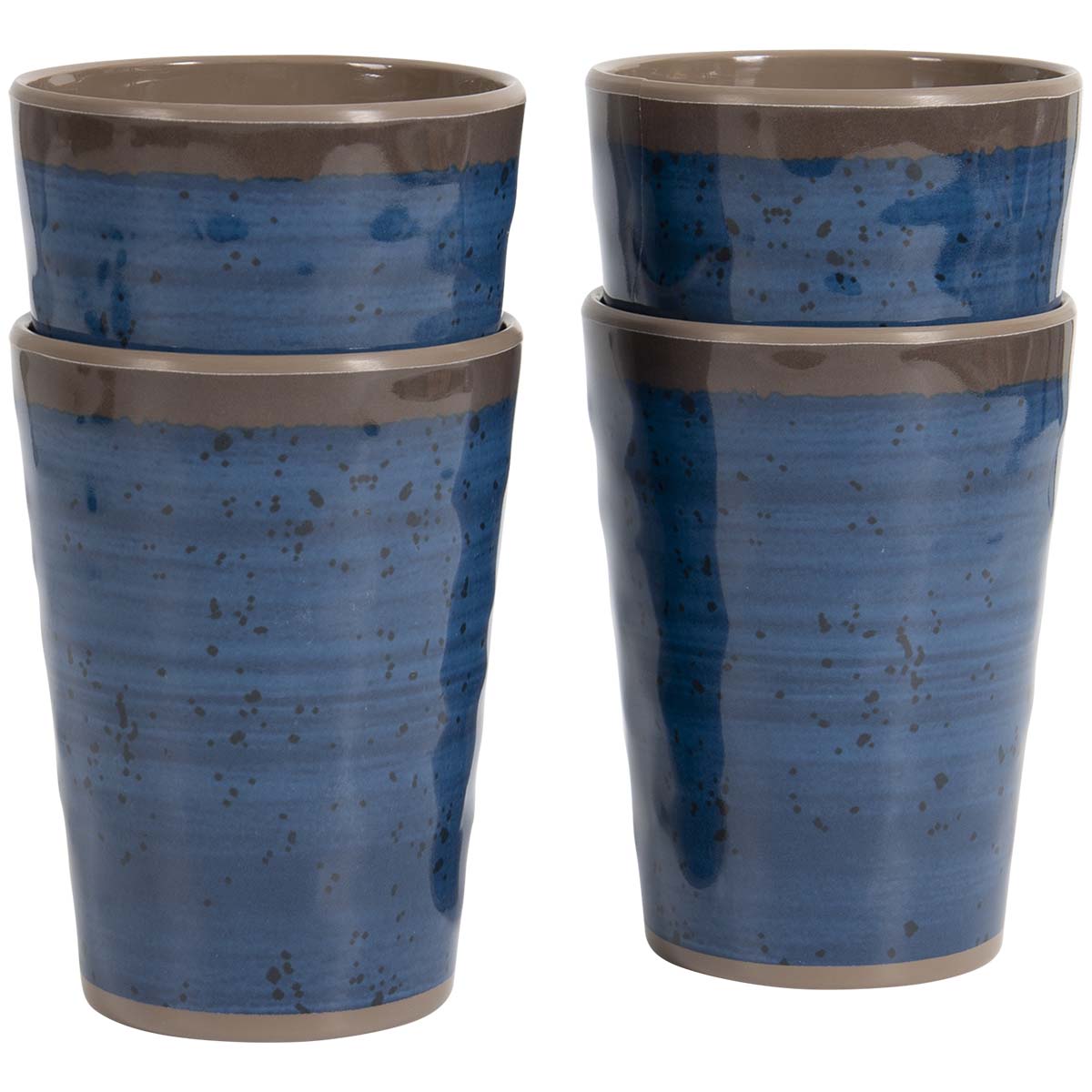 Bo-Camp Halo set van 4 melamine bekers - Blue