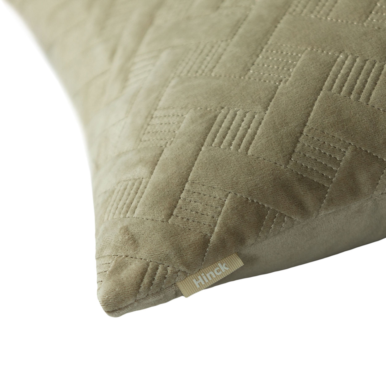 Kussen velours Grids Champagne