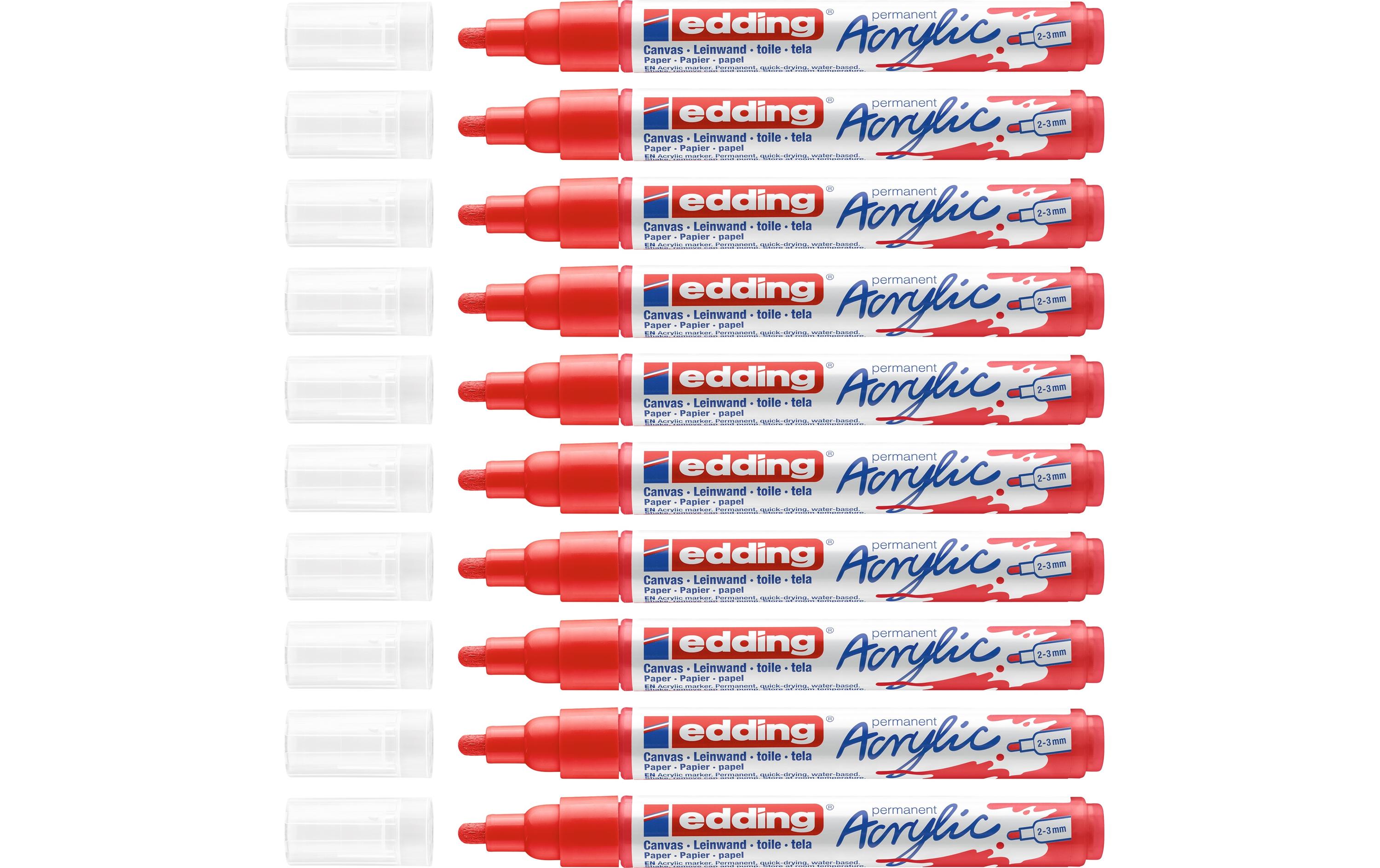 Acrylmarker 5100 Medium, RotSchnelltrocknende Acrylstifte