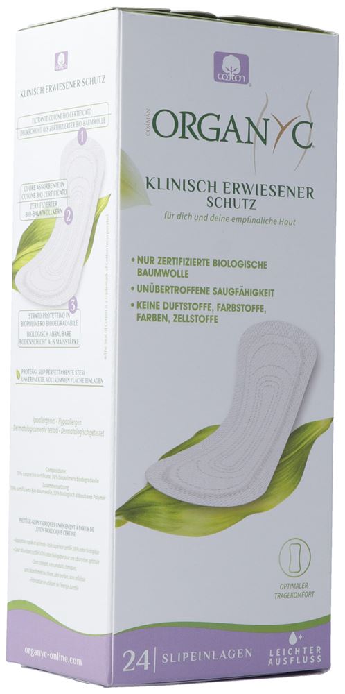 ORGANYC Slipeinlagen extra dünn light flow 24 Stk